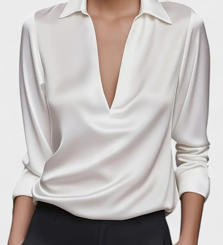 Nádia - Blusa Premium con scollatura a V