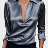 Nádia - Blusa Premium con scollatura a V