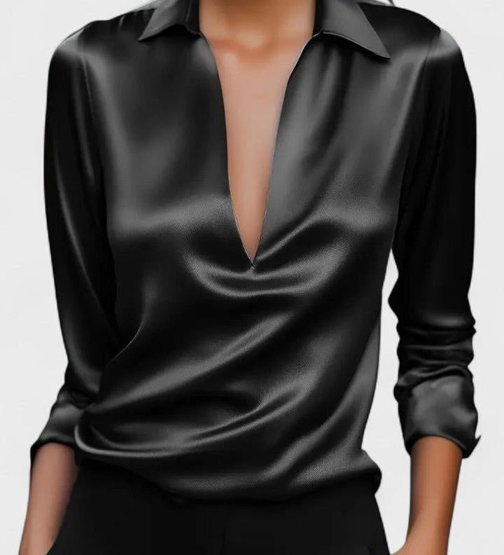 Nádia - Blusa Premium con scollatura a V