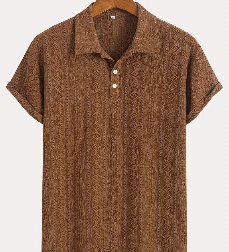 Milan | Jemné pletené polo s texturovaným designem