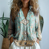 Sofia – Ležérní blůza s přírodním potiskem