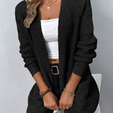 Růžový otevřený svetr