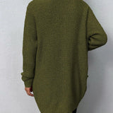 Růžový otevřený svetr