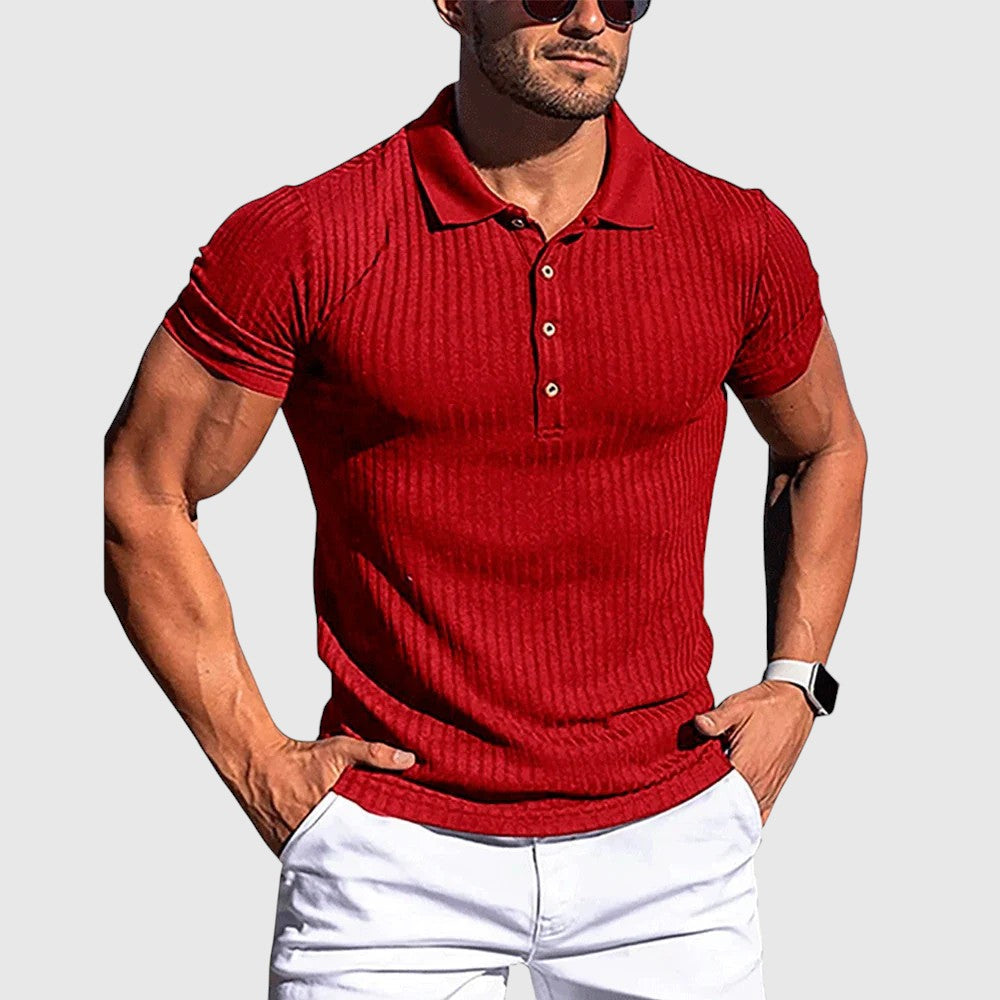 Libor | Elegantní pruhovaná polo košile