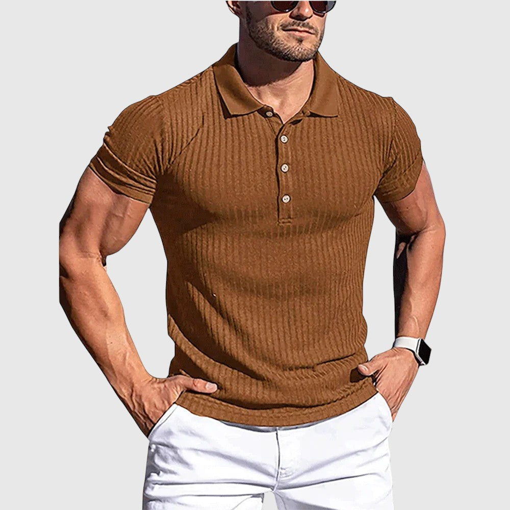 Libor | Elegantní pruhovaná polo košile