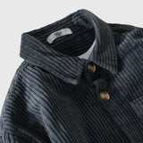 Rafael | Camicia in velluto a coste marrone