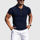 Libor | Elegantní pruhovaná polo košile