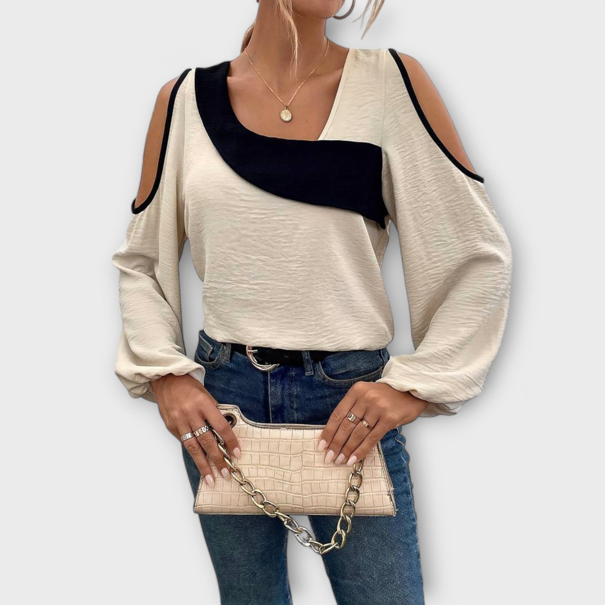 Scarlett - Blůza s čtvercovým výstřihem