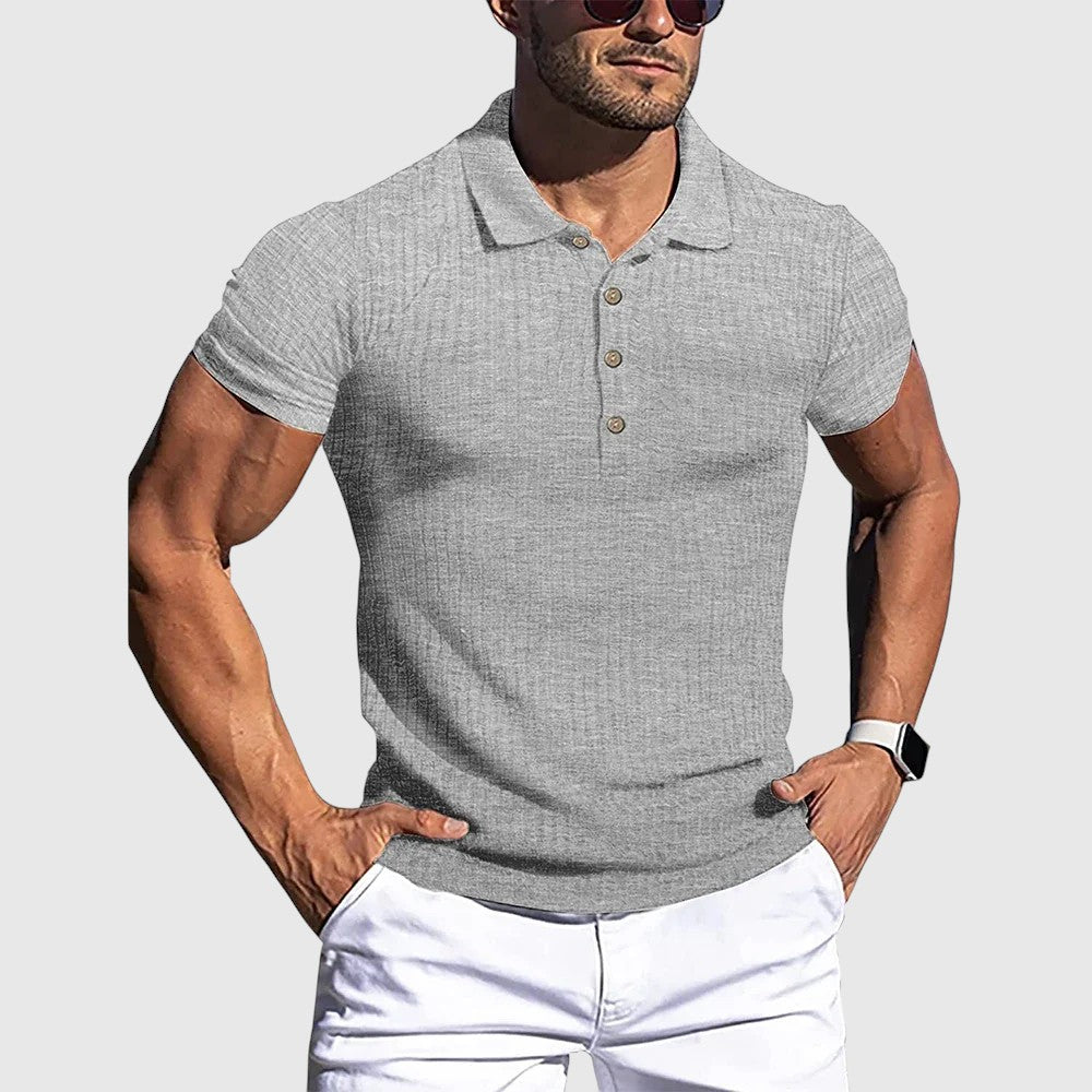 Libor | Elegantní pruhovaná polo košile