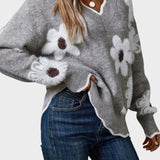 Thea™ Květinový Svetr