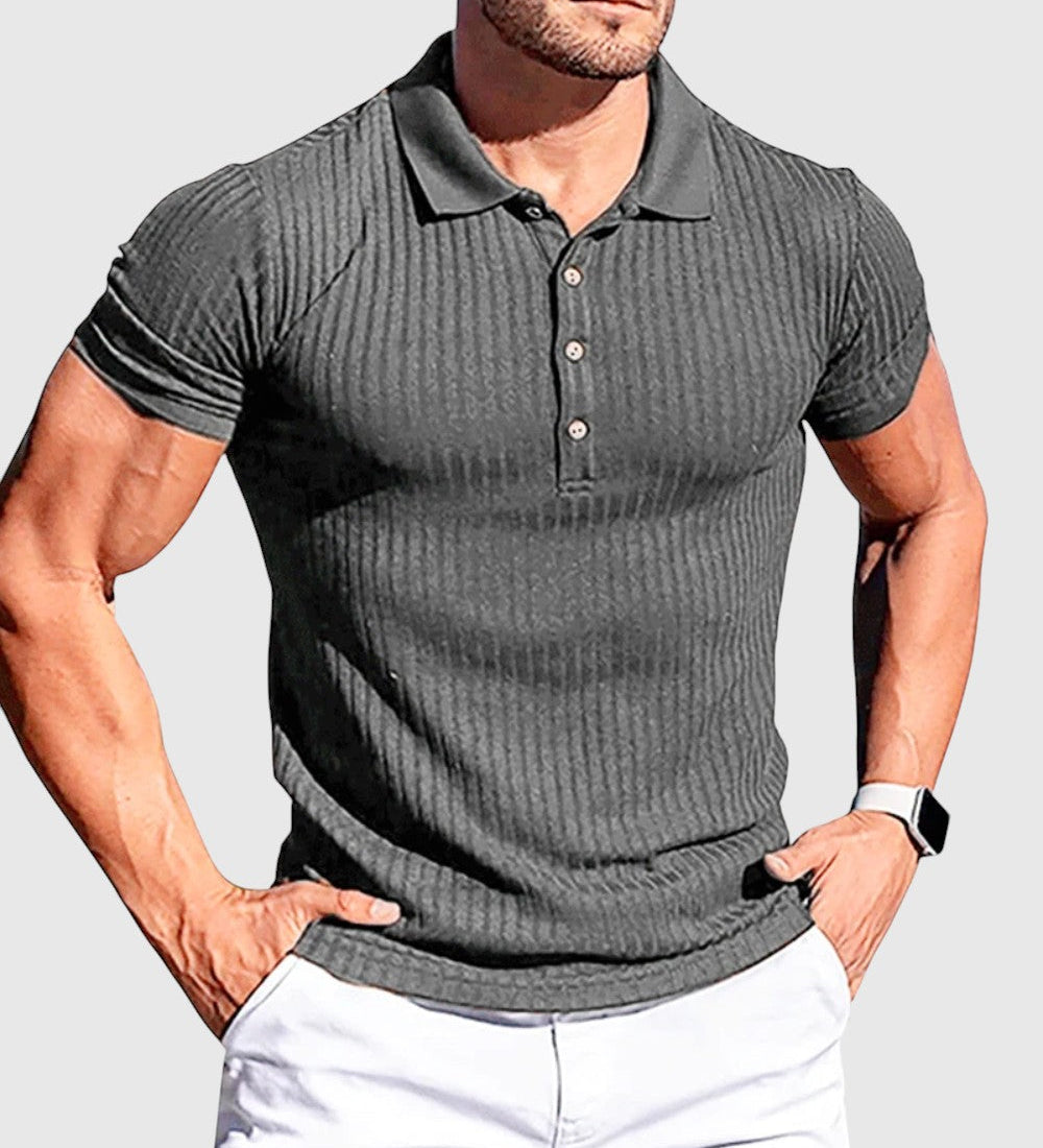 Libor | Elegantní pruhovaná polo košile