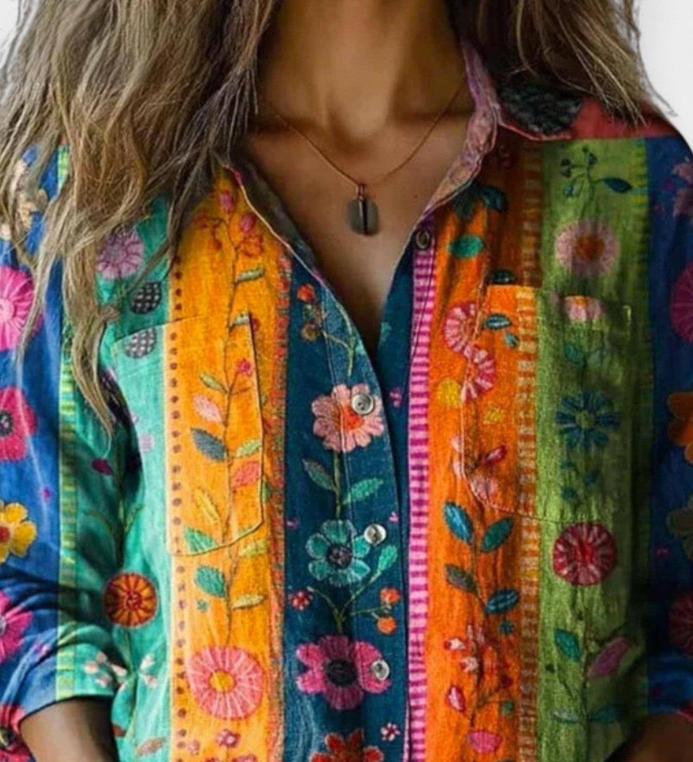 Camicia vintage con motivo