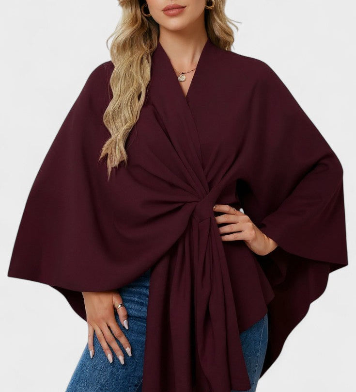 Yvette | Elegantní Draperet Pončo