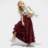 Kristýna - Elegantní Sukně s Tylovou Dekorativní Detail