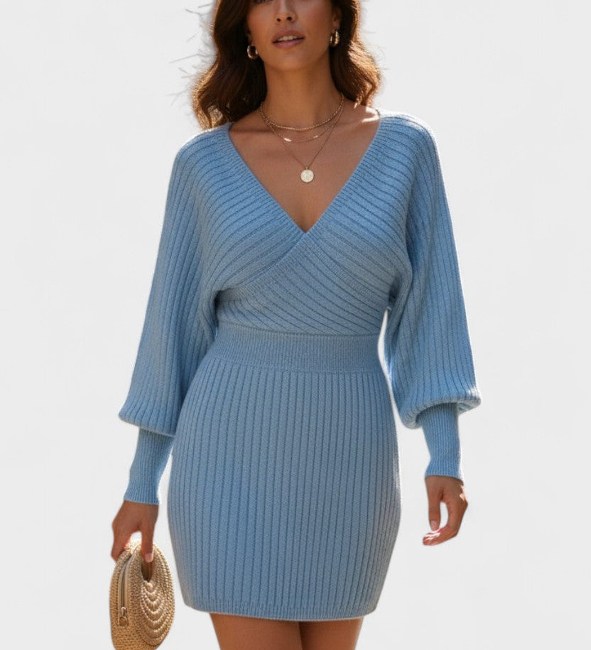 Klara™ | Elegantní zavinovací šaty s V-výstřihem