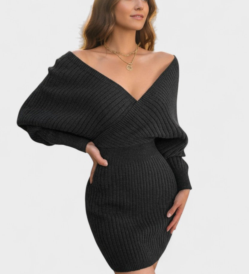 Klara™ | Elegantní zavinovací šaty s V-výstřihem