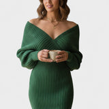 Klara™ | Elegantní zavinovací šaty s V-výstřihem